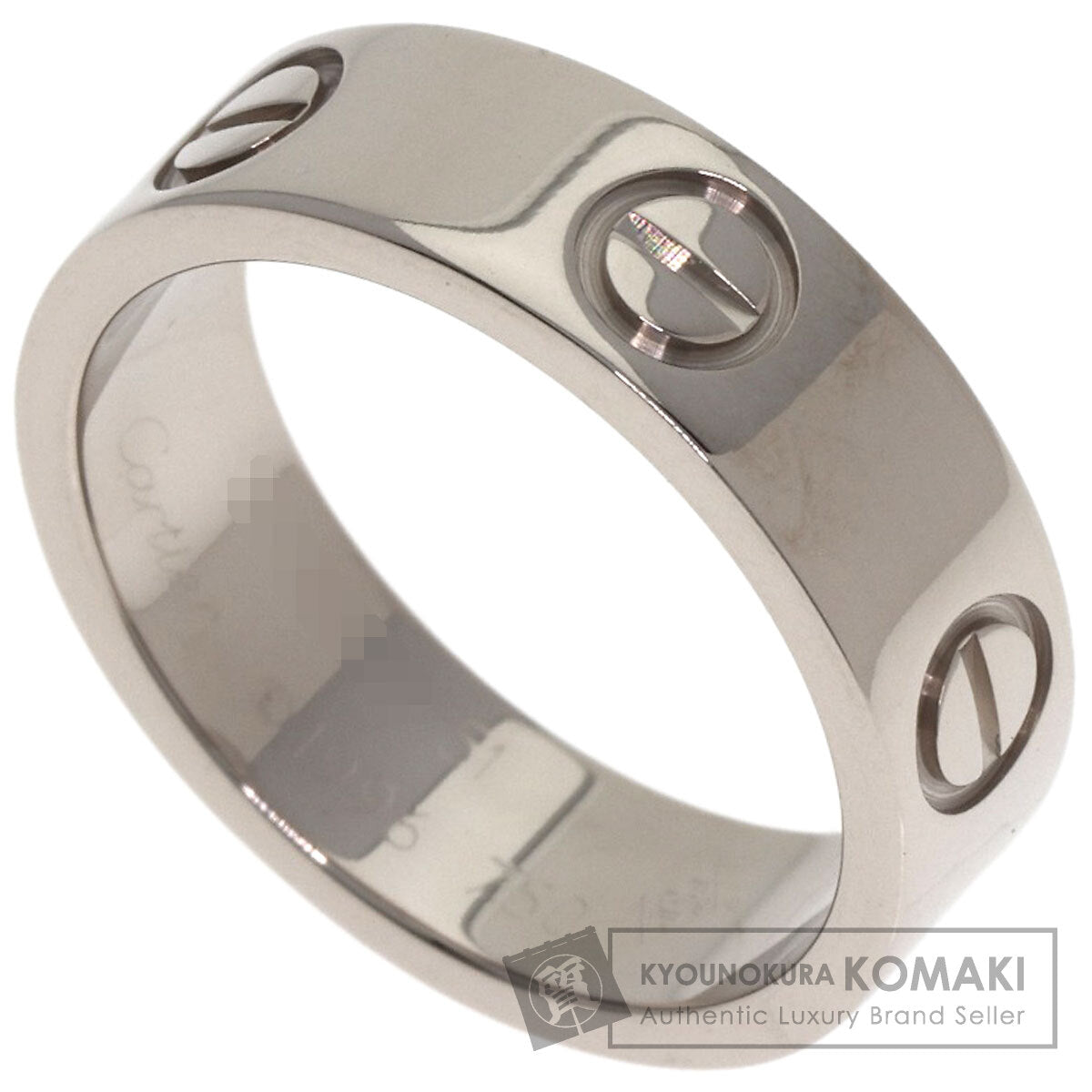 CARTIER love ring #51 Ring K18 White Gold Ladies [Used]