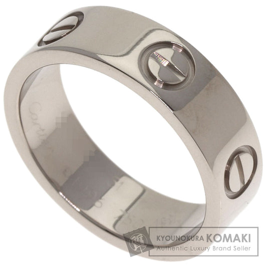 CARTIER love ring #51 Ring K18 White Gold Ladies [Used]