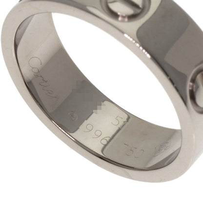 CARTIER love ring #51 Ring K18 White Gold Ladies [Used]