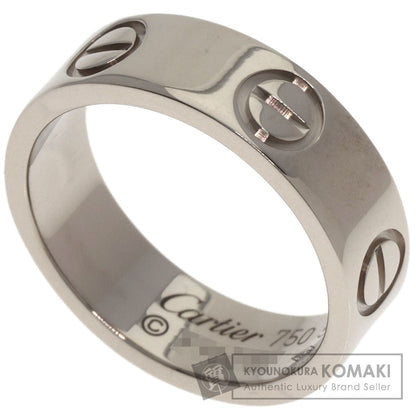 CARTIER love ring #50 Ring K18 White Gold Ladies [Used]
