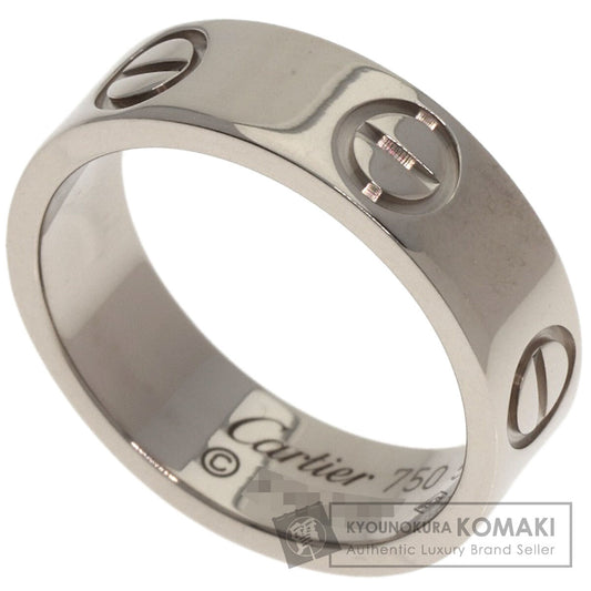 CARTIER love ring #50 Ring K18 White Gold Ladies [Used]