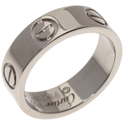 CARTIER love ring #50 Ring K18 White Gold Ladies [Used]