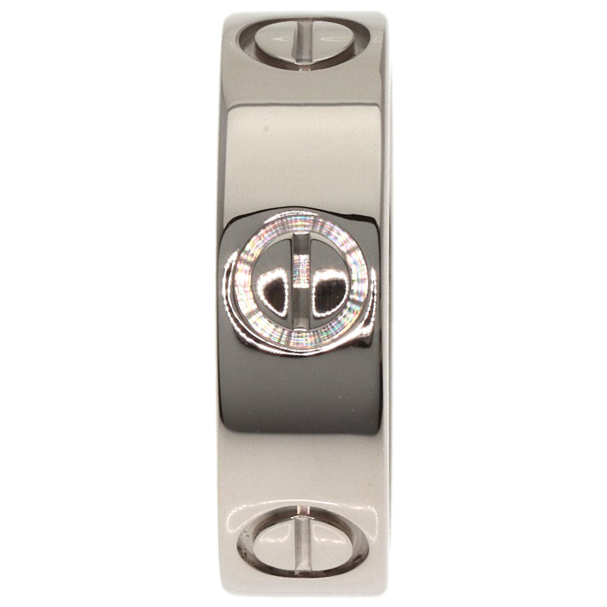 CARTIER love ring #50 Ring K18 White Gold Ladies [Used]
