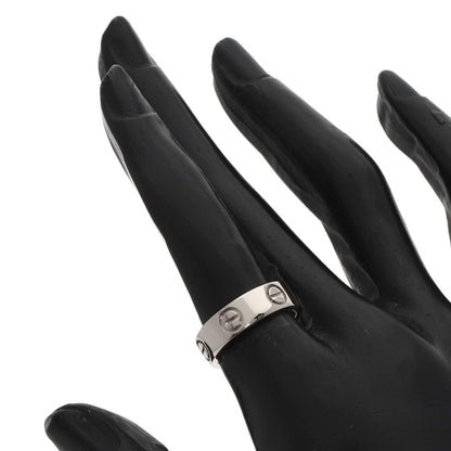CARTIER love ring #50 Ring K18 White Gold Ladies [Used]