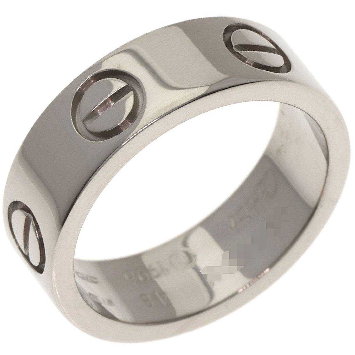 CARTIER love ring #48 Ring K18 White Gold Ladies [Used]