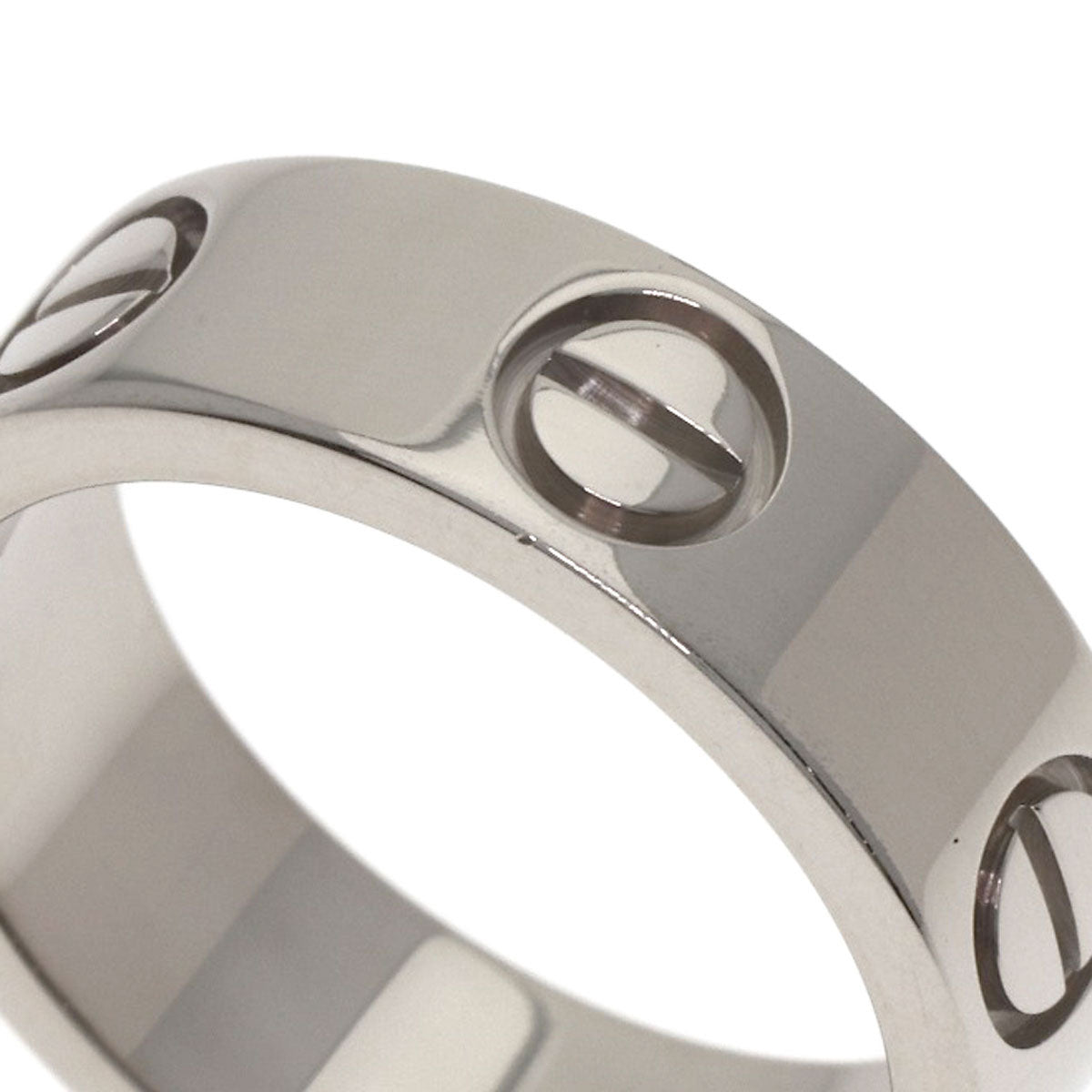 CARTIER love ring #48 Ring K18 White Gold Ladies [Used]