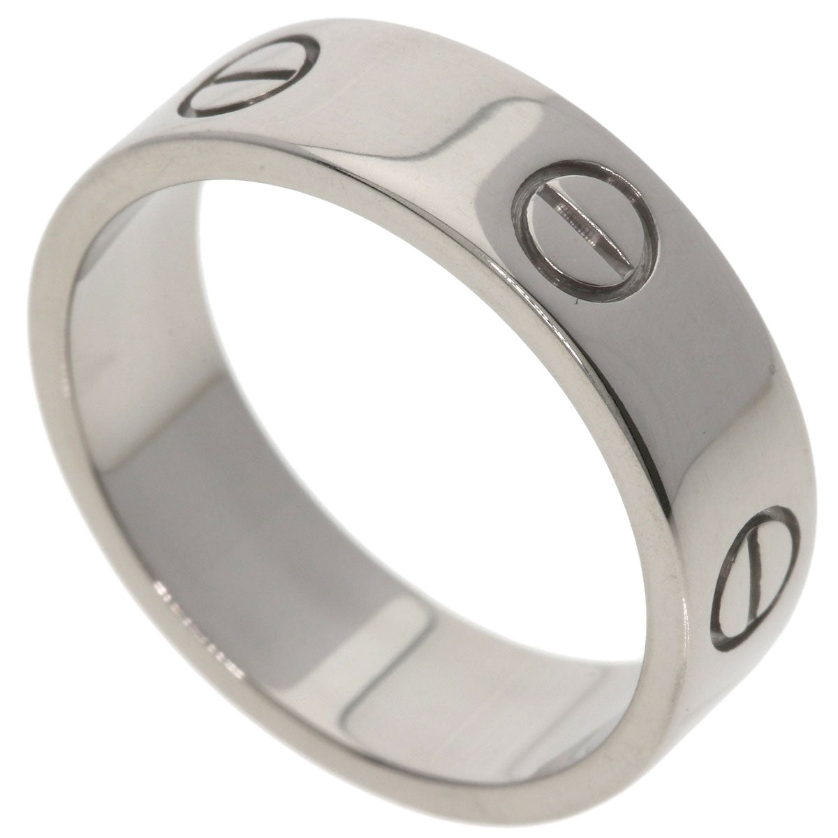 CARTIER love ring #57 Ring K18 White Gold Ladies [Used]