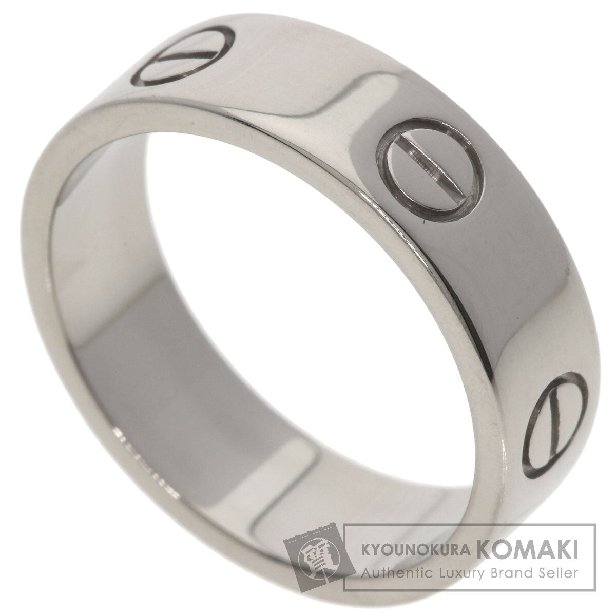 CARTIER love ring #57 Ring K18 White Gold Ladies [Used]