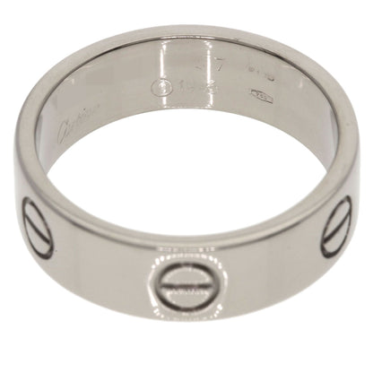 CARTIER love ring #57 Ring K18 White Gold Ladies [Used]
