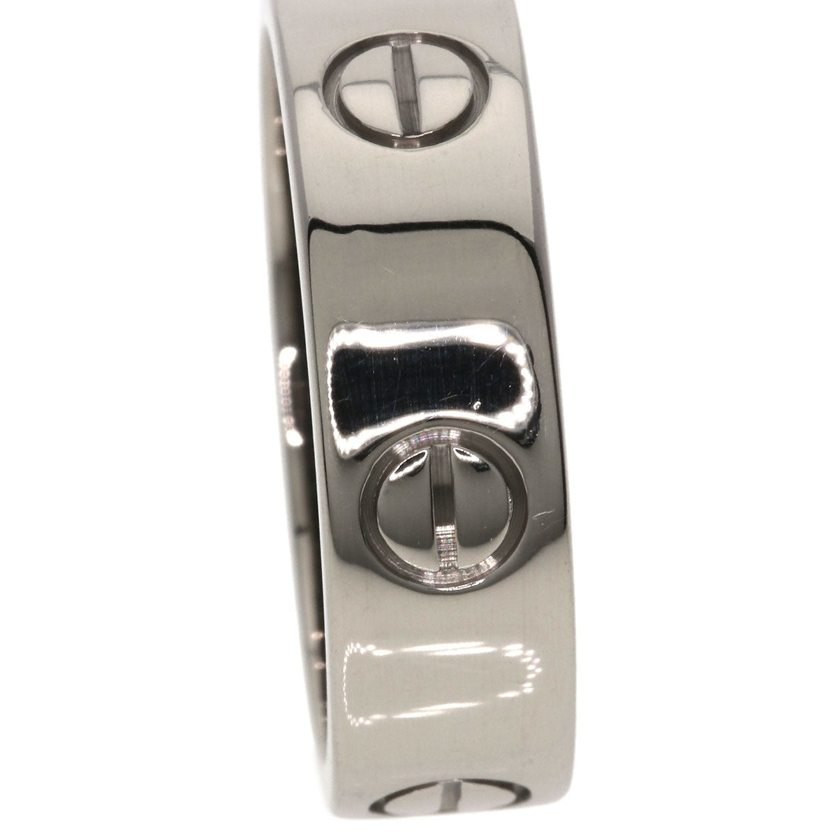 CARTIER love ring #57 Ring K18 White Gold Ladies [Used]