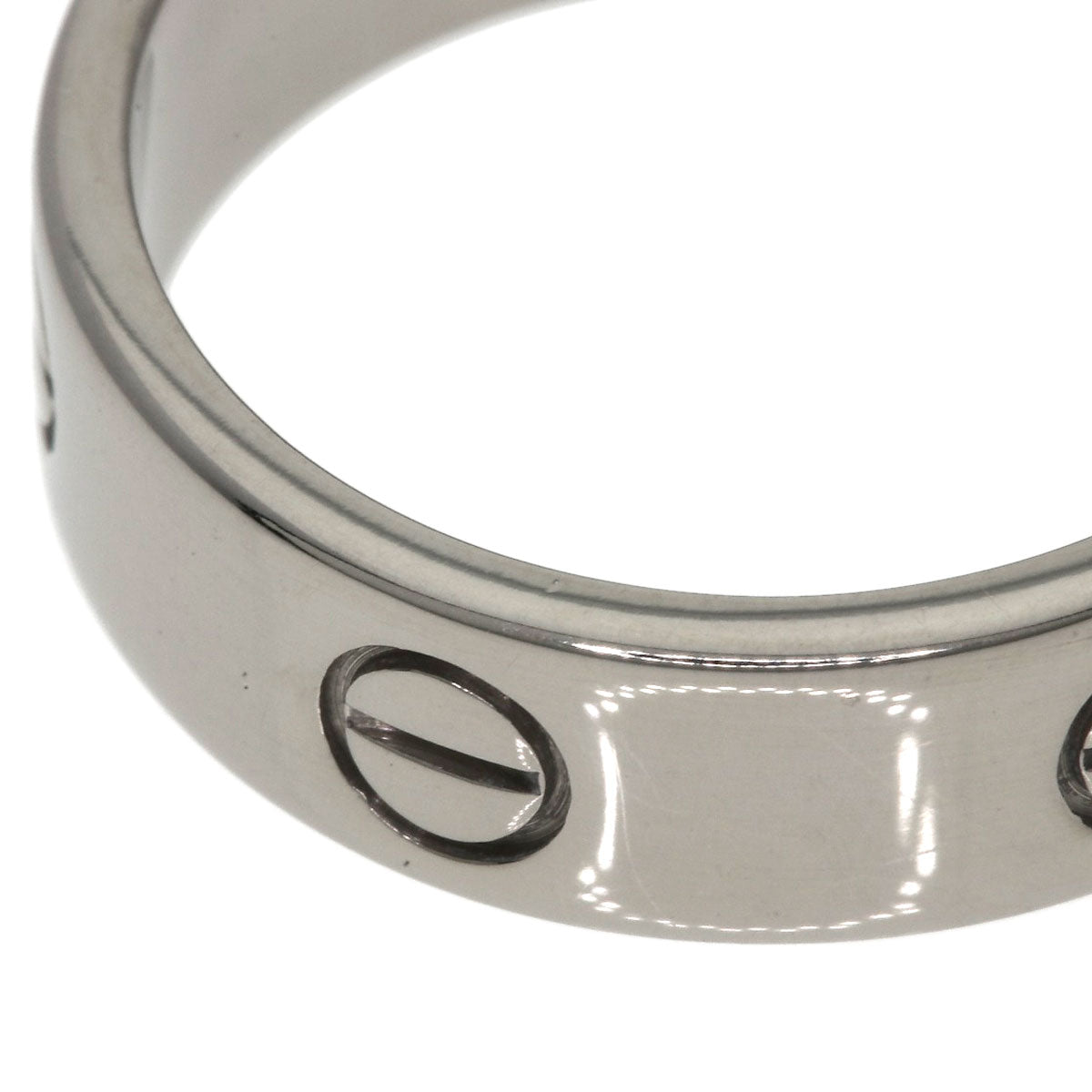 CARTIER love ring #57 Ring K18 White Gold Ladies [Used]