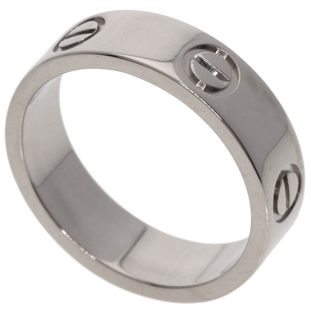 CARTIER love ring #54 Ring K18 White Gold Ladies [Used]