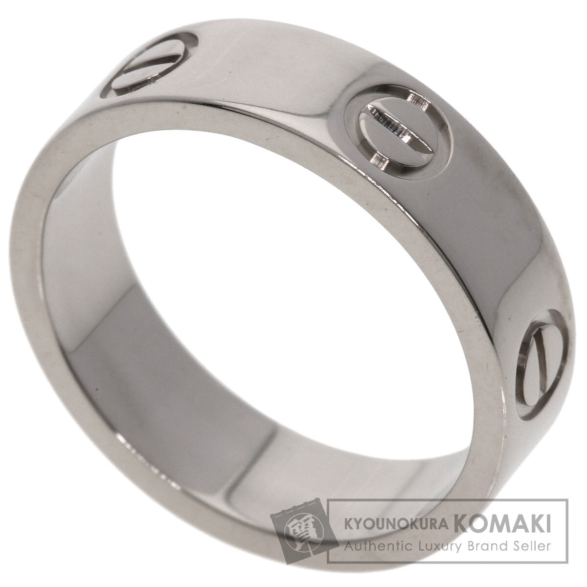 CARTIER love ring #54 Ring K18 White Gold Ladies [Used]