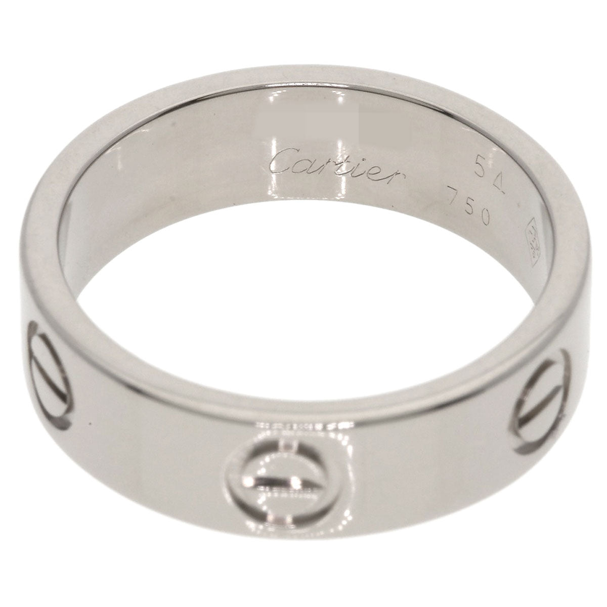 CARTIER love ring #54 Ring K18 White Gold Ladies [Used]