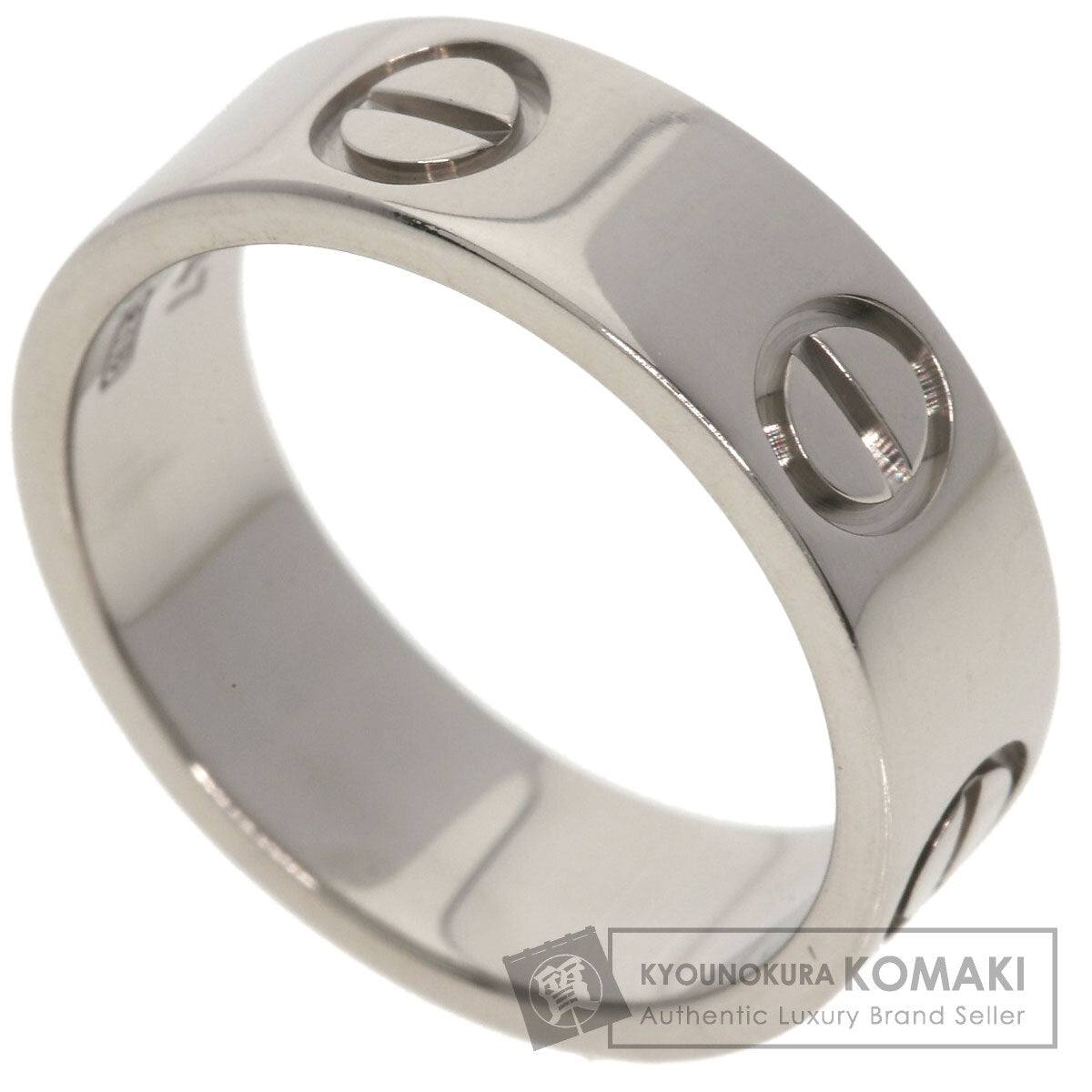 CARTIER love ring #47 Ring K18 White Gold Ladies [Used]