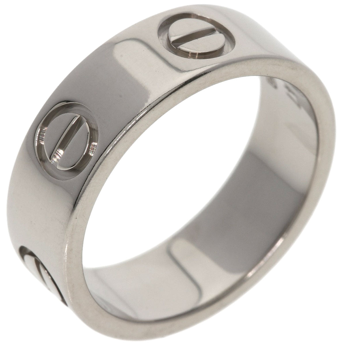 CARTIER love ring #47 Ring K18 White Gold Ladies [Used]
