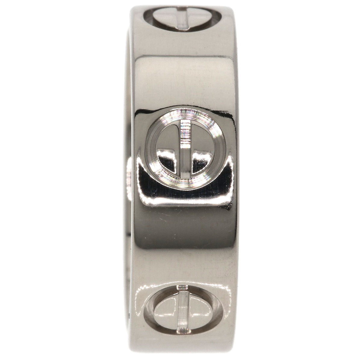 CARTIER love ring #47 Ring K18 White Gold Ladies [Used]