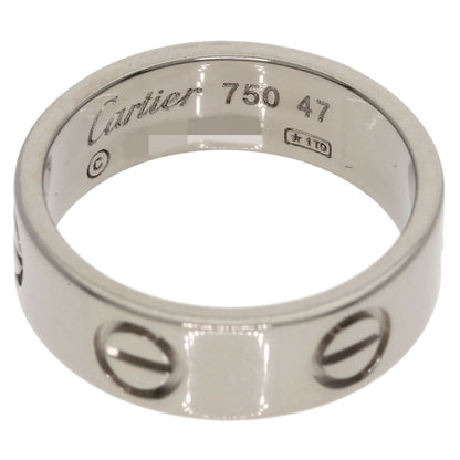 CARTIER love ring #47 Ring K18 White Gold Ladies [Used]