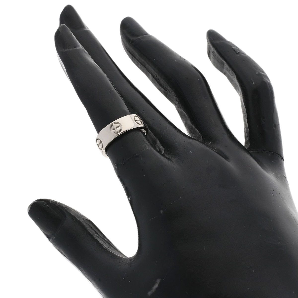 CARTIER love ring #47 Ring K18 White Gold Ladies [Used]