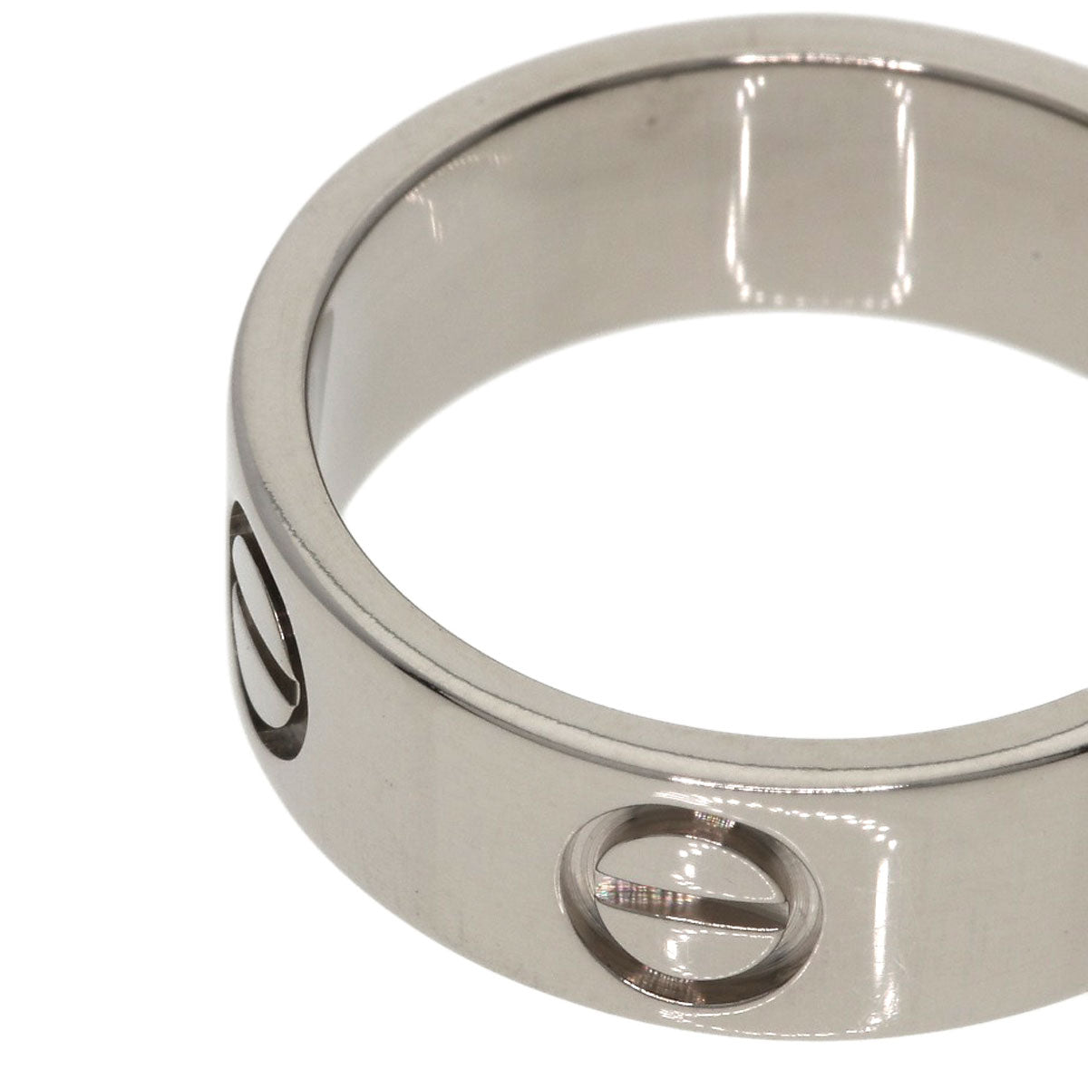 CARTIER love ring #47 Ring K18 White Gold Ladies [Used]