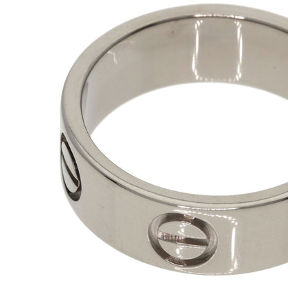 CARTIER love ring #47 Ring K18 White Gold Ladies [Used]