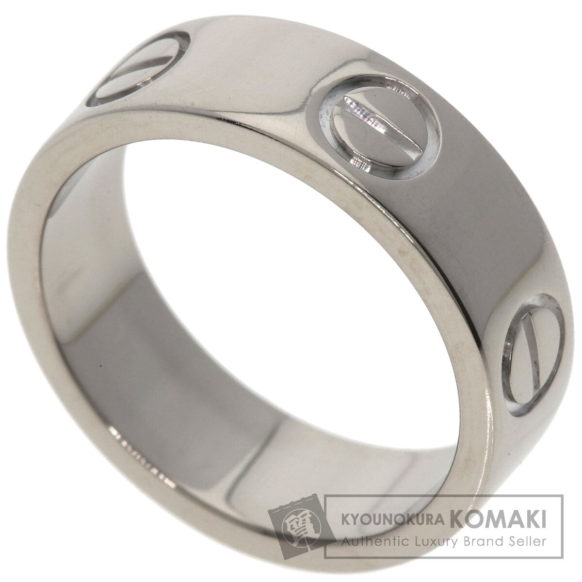 CARTIER love ring #48 Ring K18 White Gold Ladies [Used]