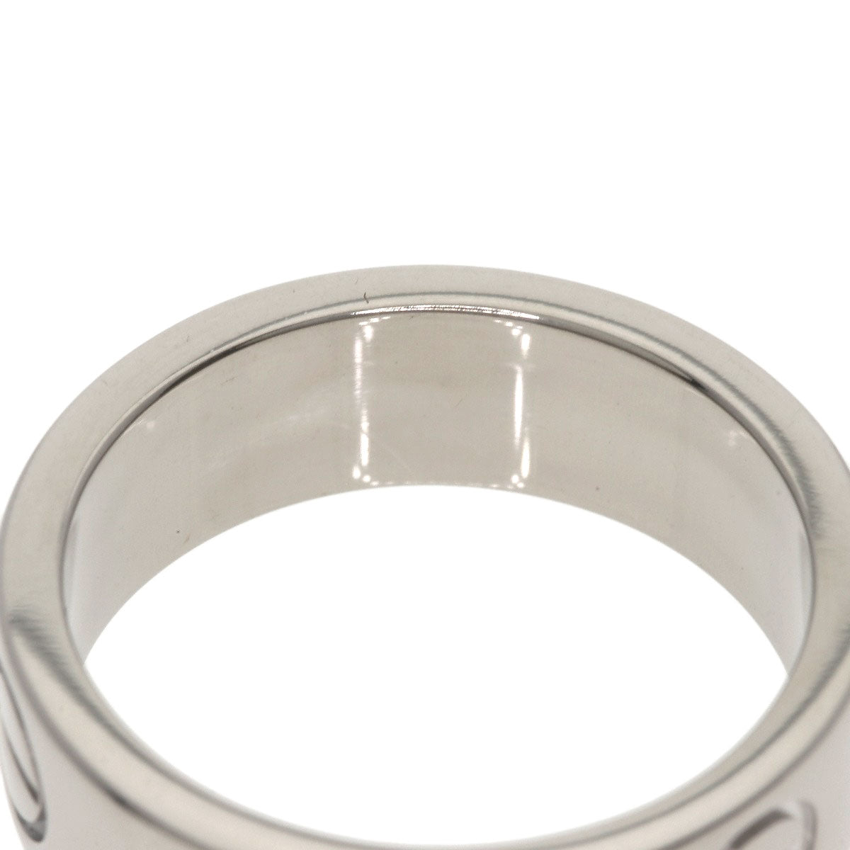 CARTIER love ring #48 Ring K18 White Gold Ladies [Used]