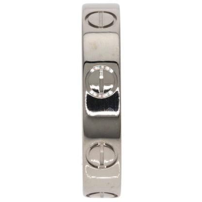 CARTIER mini love ring #48 Ring K18 White Gold Ladies [Used]