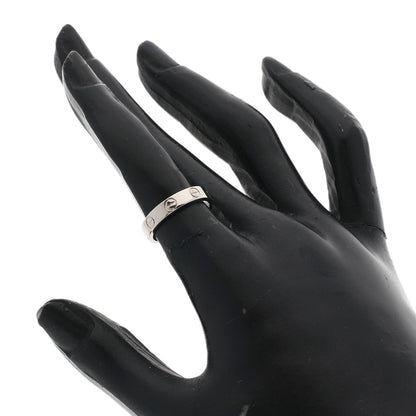 CARTIER mini love ring #48 Ring K18 White Gold Ladies [Used]