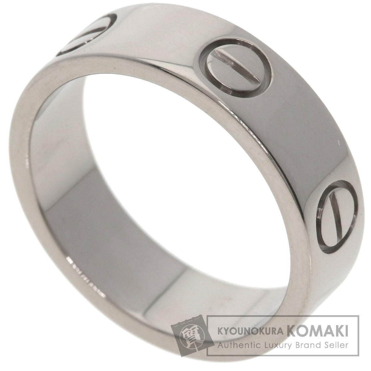 CARTIER love ring #53 Ring K18 White Gold Ladies [Used]