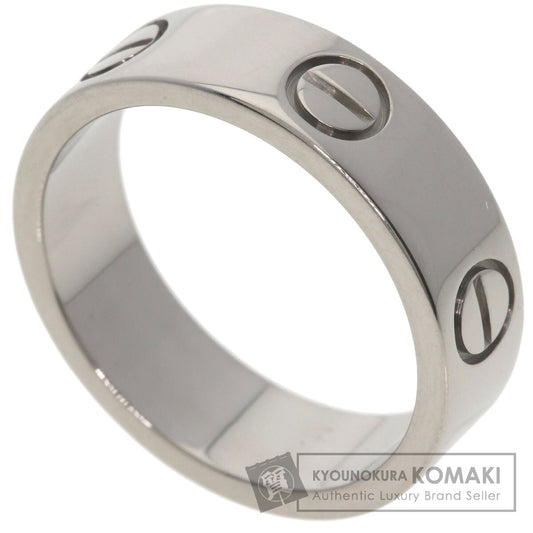 CARTIER love ring #53 Ring K18 White Gold Ladies [Used]