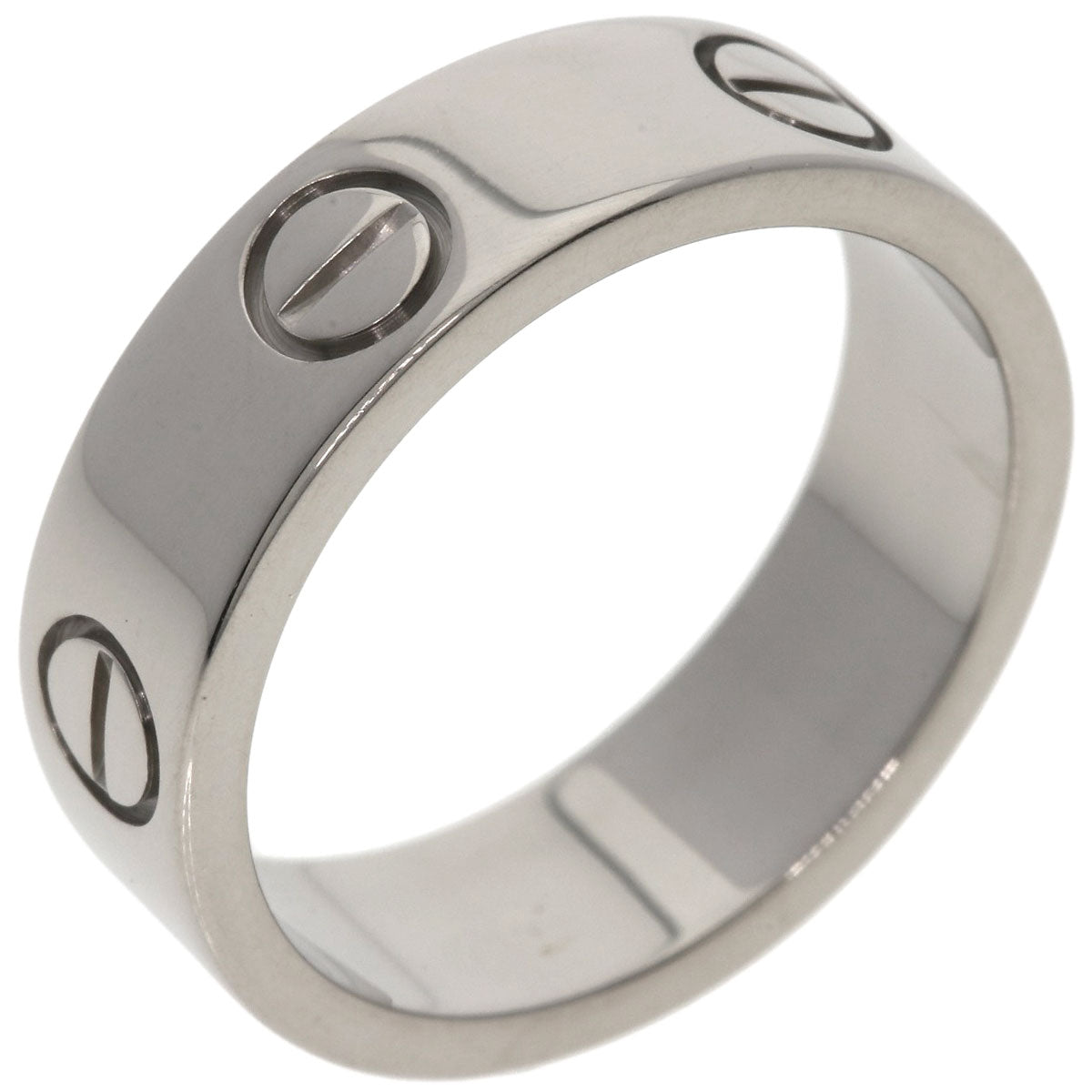 CARTIER love ring #53 Ring K18 White Gold Ladies [Used]