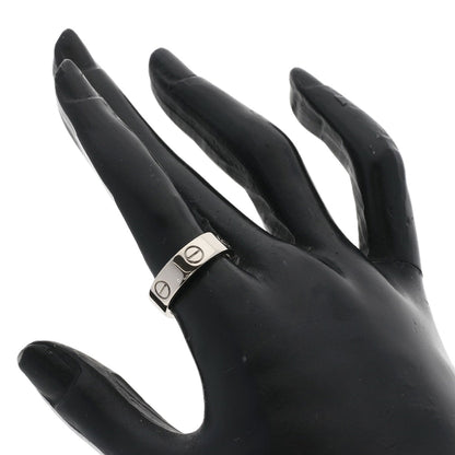 CARTIER love ring #53 Ring K18 White Gold Ladies [Used]