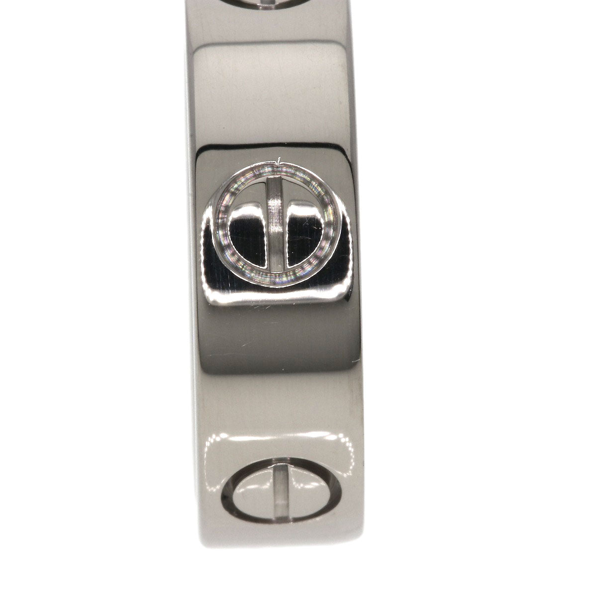 CARTIER love ring #53 Ring K18 White Gold Ladies [Used]