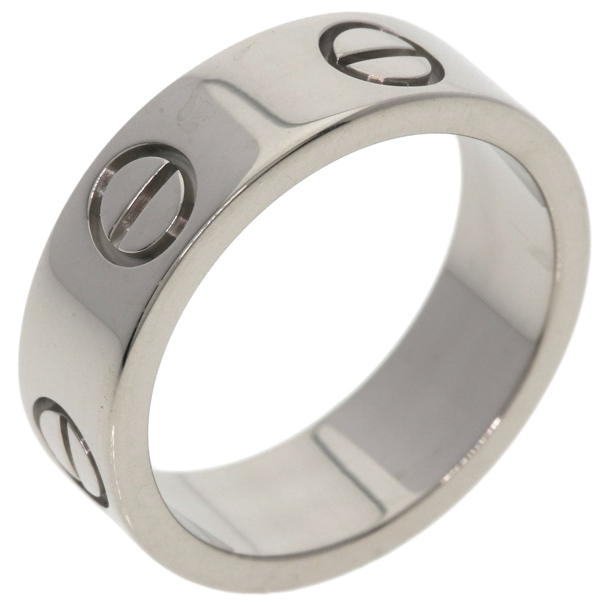 CARTIER love ring #49 Ring K18 White Gold Ladies [Used]