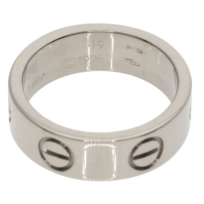 CARTIER love ring #49 Ring K18 White Gold Ladies [Used]