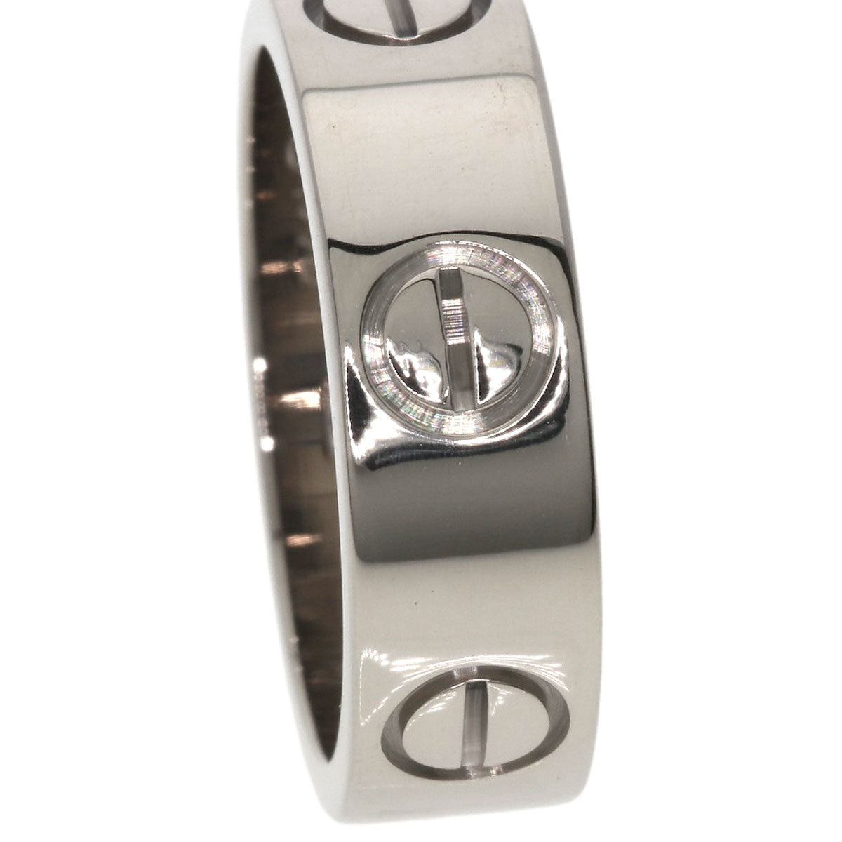 CARTIER love ring #49 Ring K18 White Gold Ladies [Used]