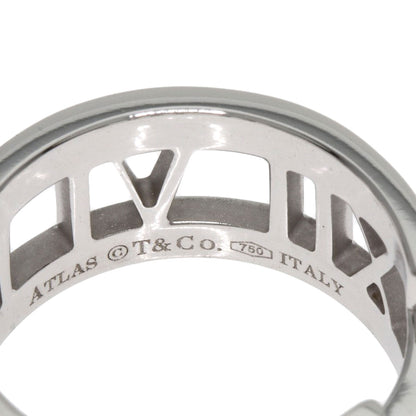 TIFFANY&Co. Open Atlas 3P Diamond Ring K18 White Gold Ladies [Used]