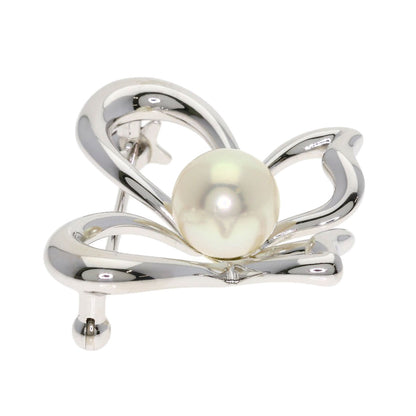 MIKIMOTO Pearl Pearl Brooch K18 White Gold Ladies [Used]