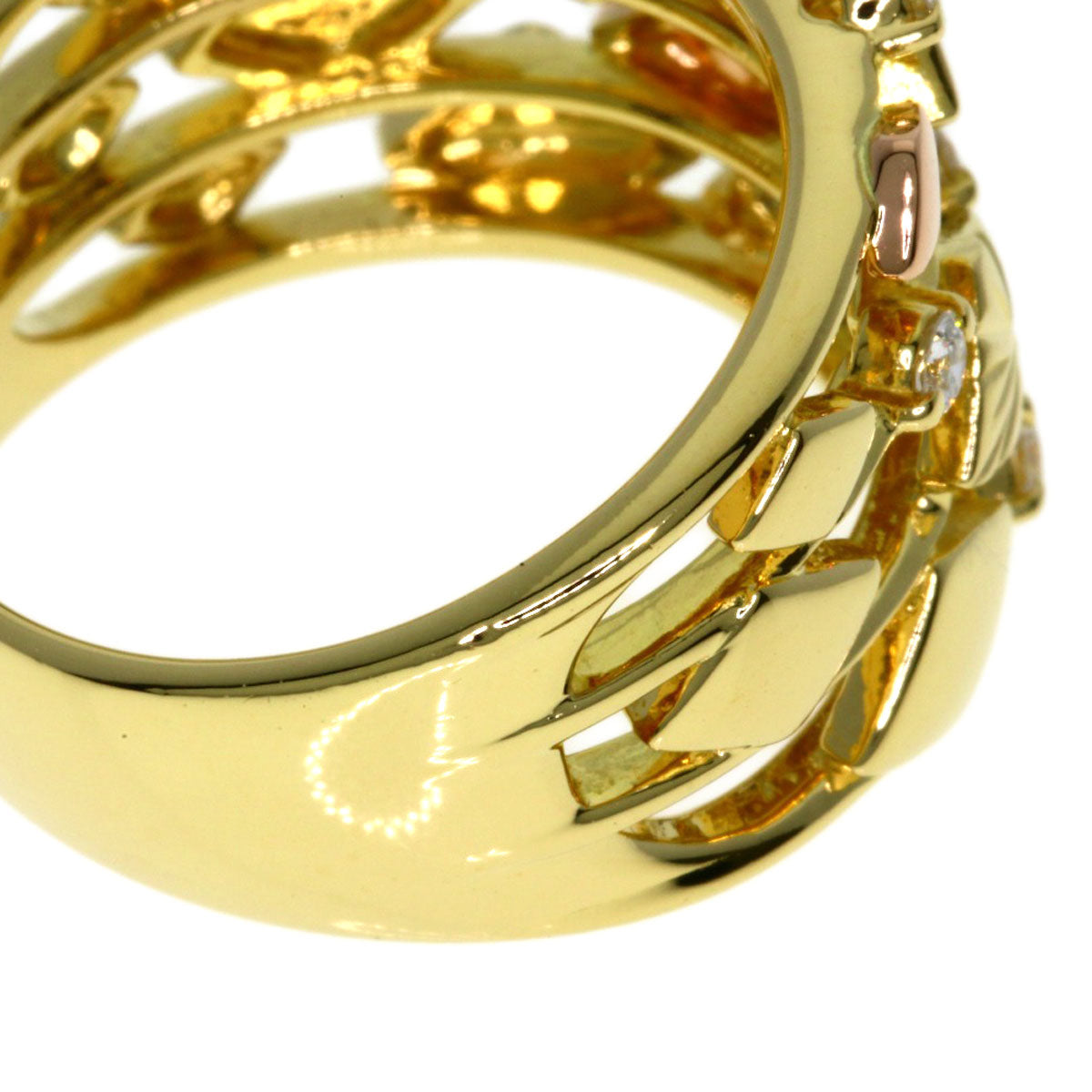 TASAKI Diamond Ring K18 Yellow Gold PT900Ladies [Used]