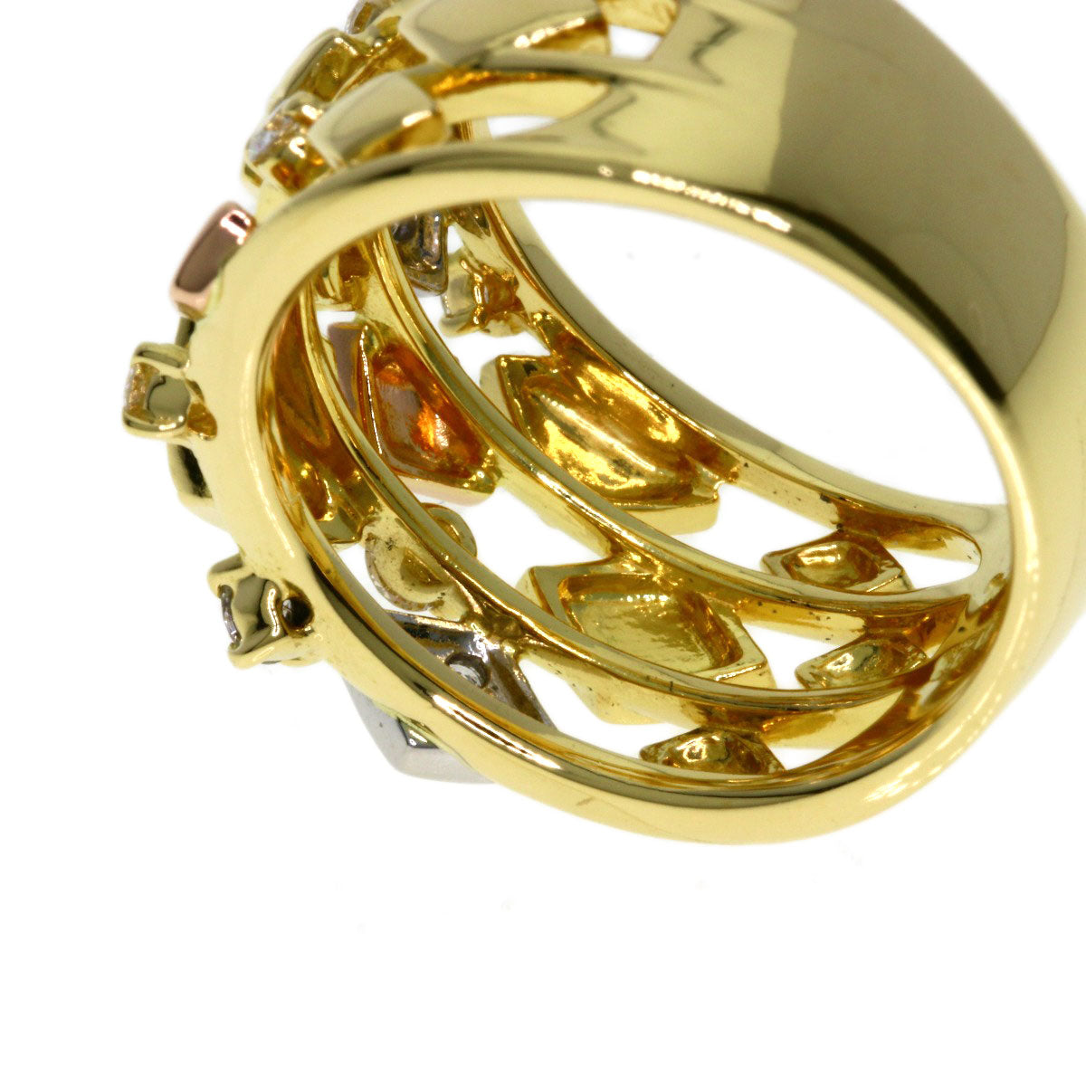 TASAKI Diamond Ring K18 Yellow Gold PT900Ladies [Used]