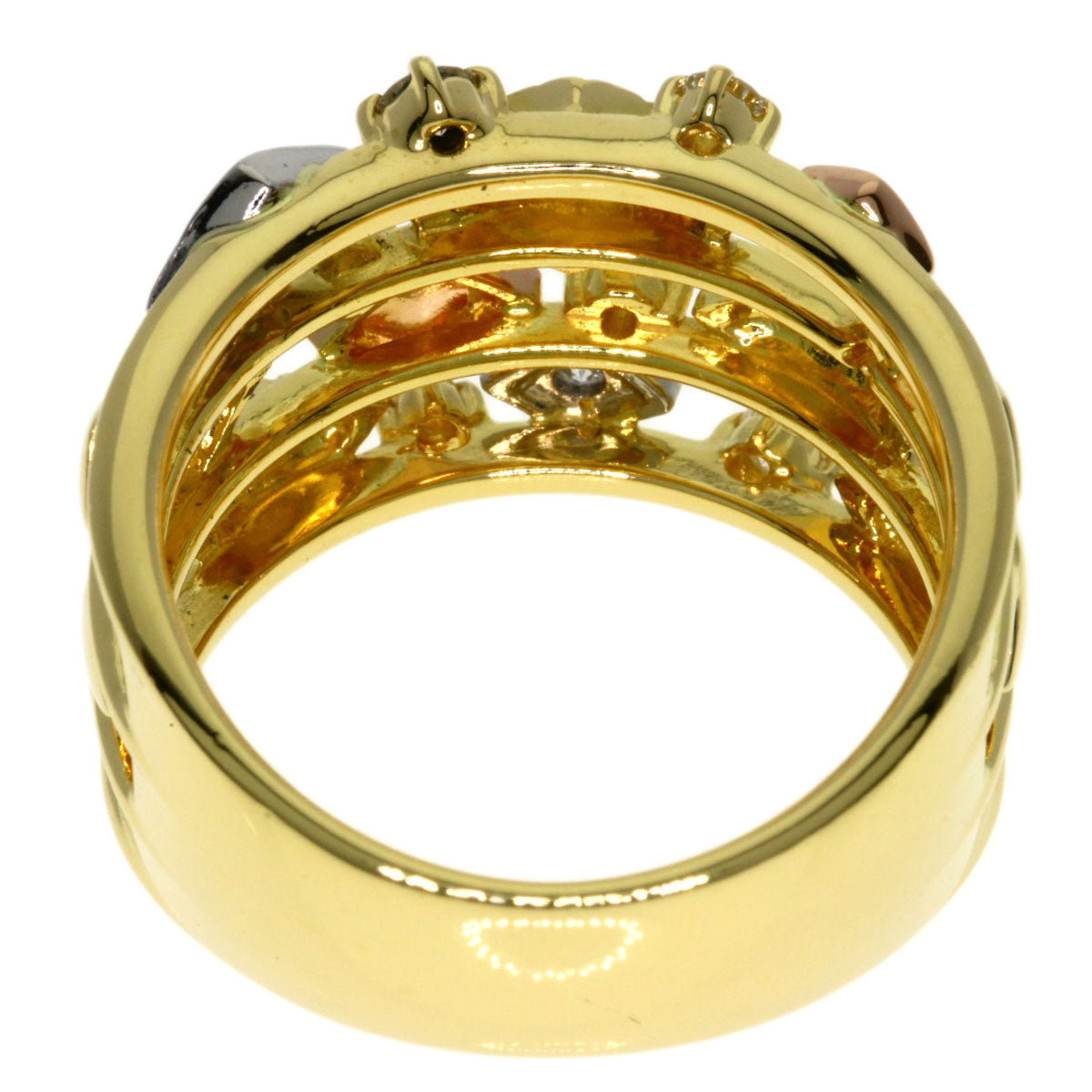 TASAKI Diamond Ring K18 Yellow Gold PT900Ladies [Used]