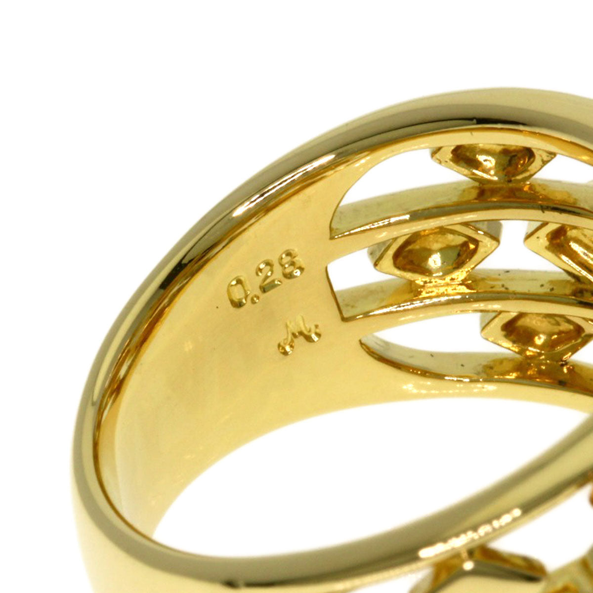 TASAKI Diamond Ring K18 Yellow Gold PT900Ladies [Used]