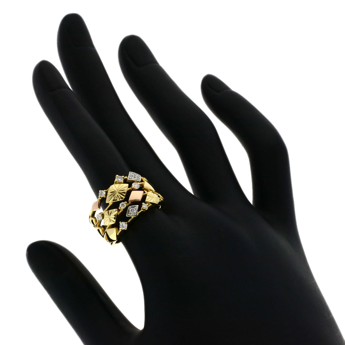 TASAKI Diamond Ring K18 Yellow Gold PT900Ladies [Used]