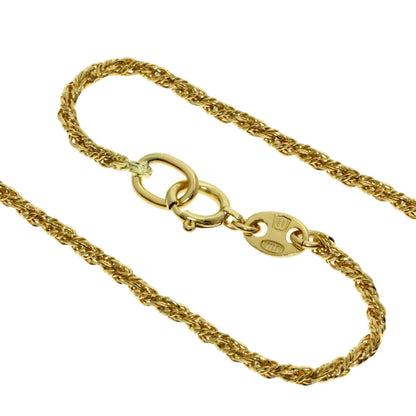 WALTHAM swing diamond Necklace K18 Yellow Gold Ladies [Used]