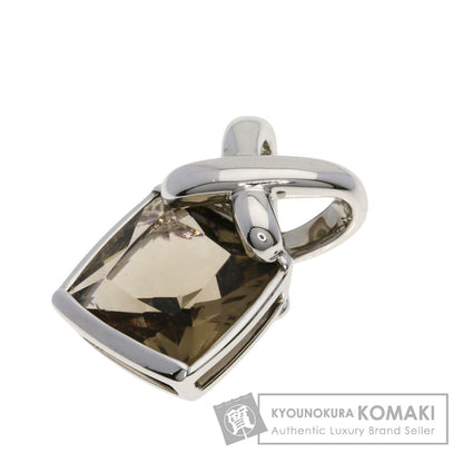 Chaumet Lian Smoky Quartz with Cord Pendant top K18 White Gold Ladies [Used]