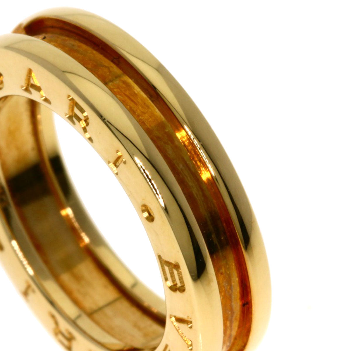 BVLGARI B.zero1 1 band XS #45 Ring K18 Yellow Gold Ladies [Used]