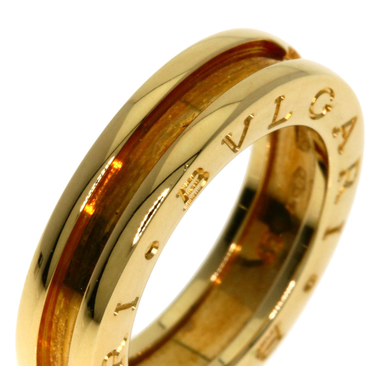BVLGARI B.zero1 1 band XS #45 Ring K18 Yellow Gold Ladies [Used]
