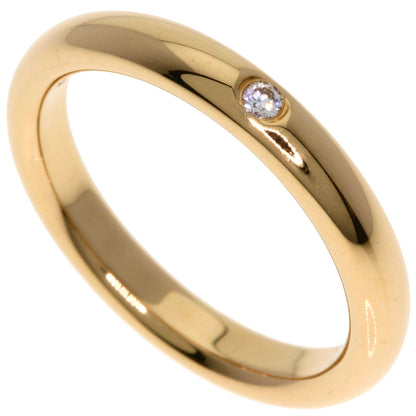 TIFFANY&Co. Stacking band 1P Diamond Ring K18 Pink Gold Ladies [Used]