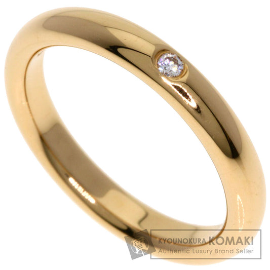 TIFFANY&Co. Stacking band 1P Diamond Ring K18 Pink Gold Ladies [Used]